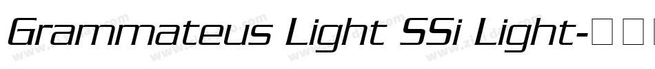 Grammateus Light SSi Light字体转换